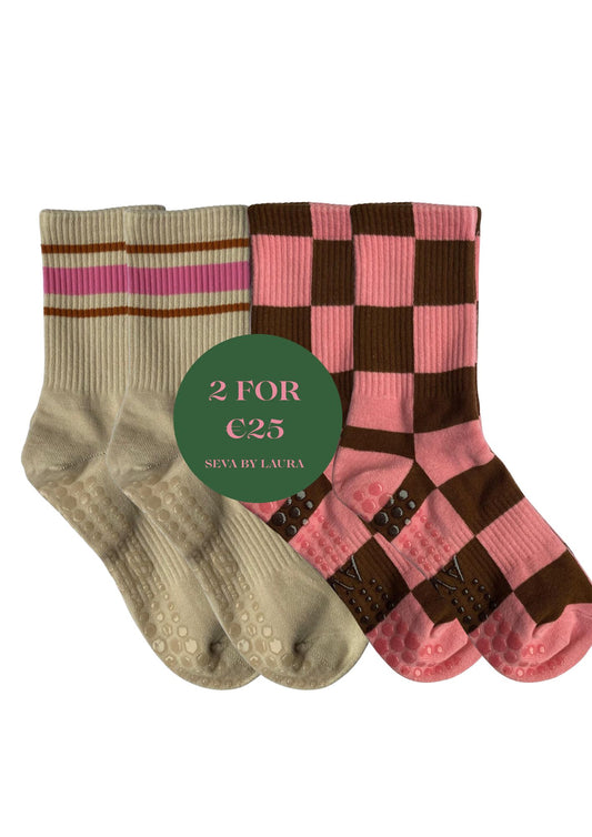 Sock Up & Save - Retro & Check